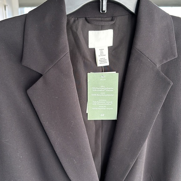 NWT H&M black blazer - Picture 3 of 9